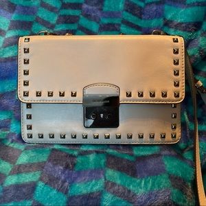 MK grey and studded crossbody